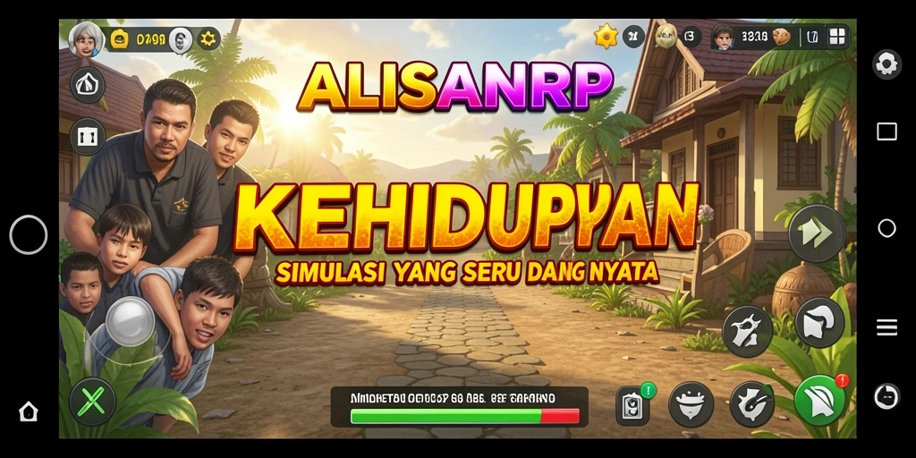 Screenshot gameplay ALISANRP menampilkan simulasi kehidupan yang imersif.