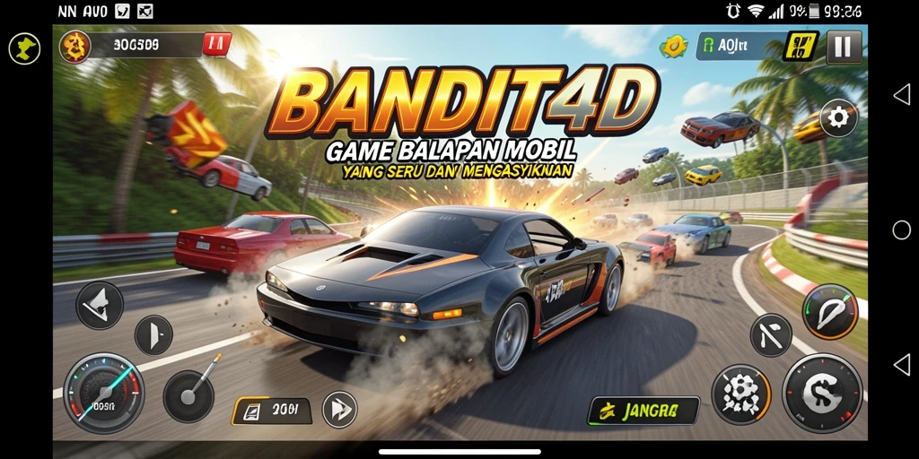 Tampilan balapan yang seru dari BANDIT4D dengan grafik luar biasa.