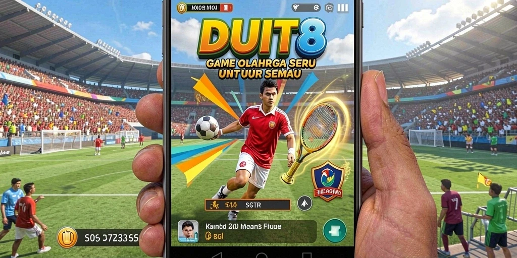 Screenshot gameplay <strong>DUIT8</strong> menampilkan aksi olahraga yang mendebarkan.
