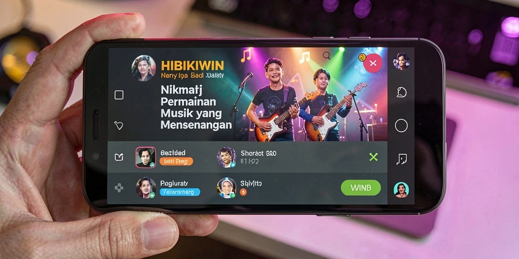 Tampilan gameplay HIBIKIWIN yang menarik dan interaktif.