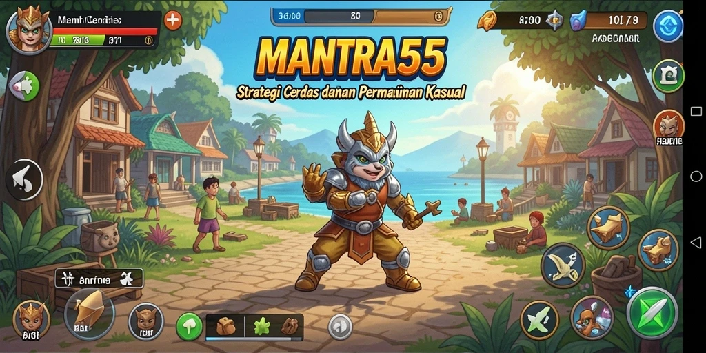 Gameplay intens MANTRA55 dengan strategi cerdas dan taktik mendalam.