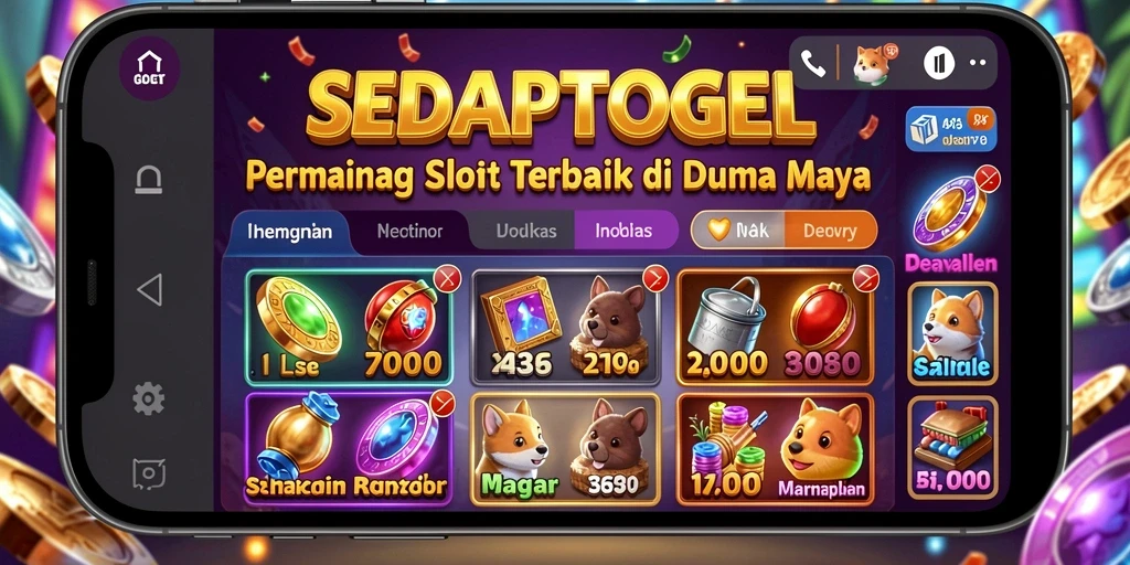 Tangkapan layar gameplay SEDAPTOGEL menampilkan keseruan bermain slot yang menarik.